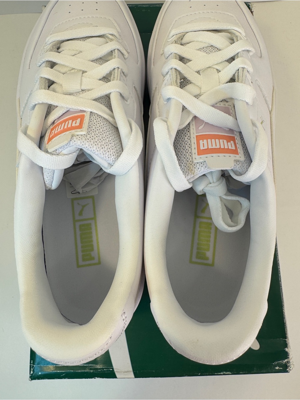 PUMA Cali Dream MIS White Peach Pink Lavender Women’s Size 9 Sneaker - Picture 6 of 8